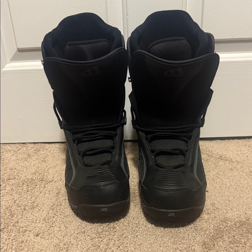 Black Snowboard Boots with Logo